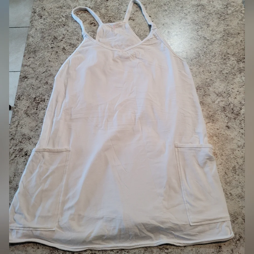 NWOT FP Movement Hot Shot Mini Dress W/ Short Racerback White (M) - Picture 4 of 12